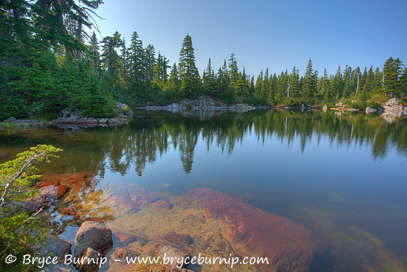 Vancouver, BC - HDR of Cabin Lake on Black Mountain in Cypress Provincial Park