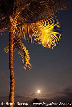 Maui, Hawaii, USA - Full Moon on Maui