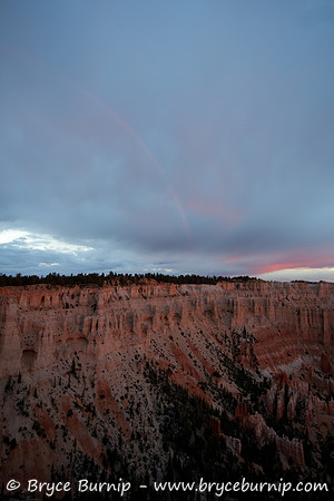 Bryce Canyon National Park, Utah - Failed sunrise. At least there was a rainbow..