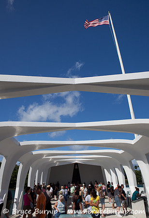 Pearl Harbor, Hawaii, USA - USS Arizona Memorial.