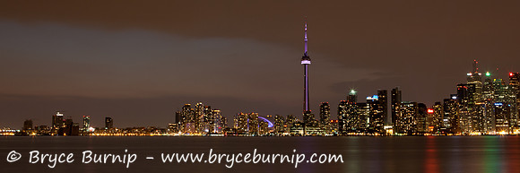 Toronto, ON, Canada - View of down town Toronto, from Toronto Island