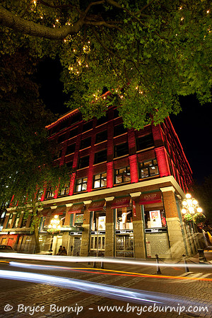 Vancouver, BC, Canada - Gastown lights at night