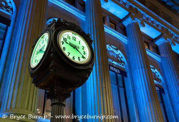 Vancouver, BC, Canada - Birks Clock