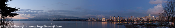 Vancouver, BC, Canada - Snow Capped Skyline